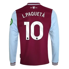 West Ham United L.Paquetá Hemmatröja 2024/2025 Långärmad